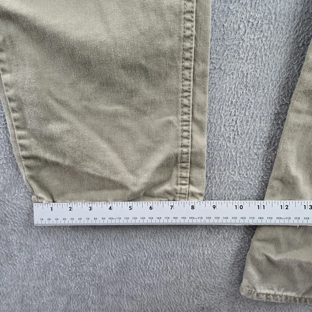 Levi's 559 Men Pants 36X34‎ Brown Relaxed Straight Button Rivet Twill 33